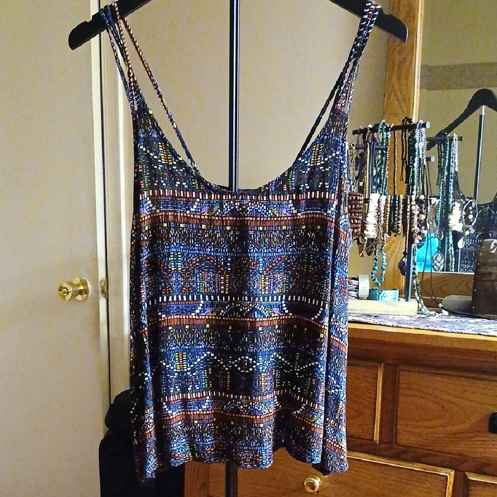 Eyeshadow Colorful Geometric Camisole